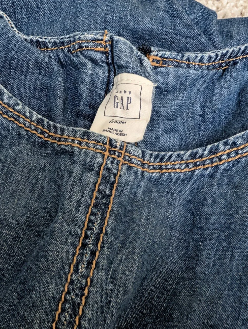 Girls Gap Denim Pinafore Dress 2T